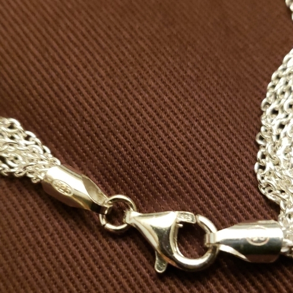 Italian HEART Nacklace. Like new. 925 - Picture 4 of 6